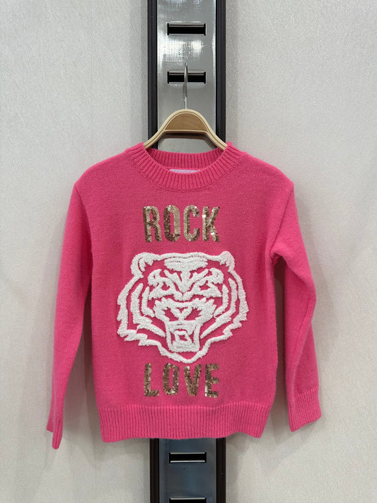 Rock love sweater melina | fuchsia