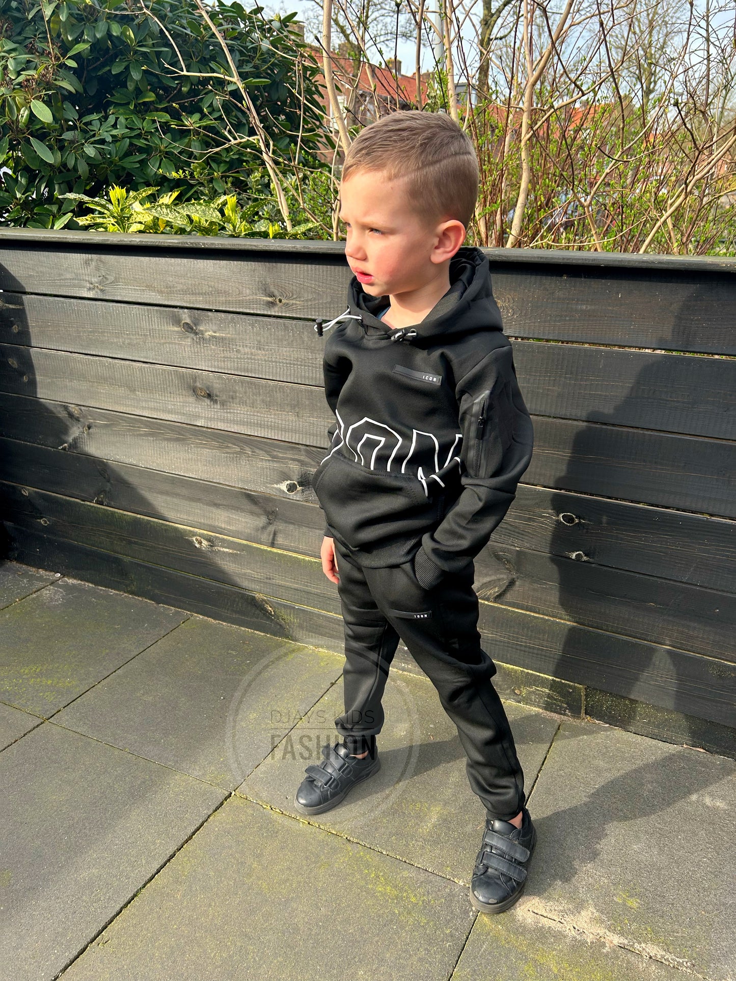 Boys icon jogging | Zwart