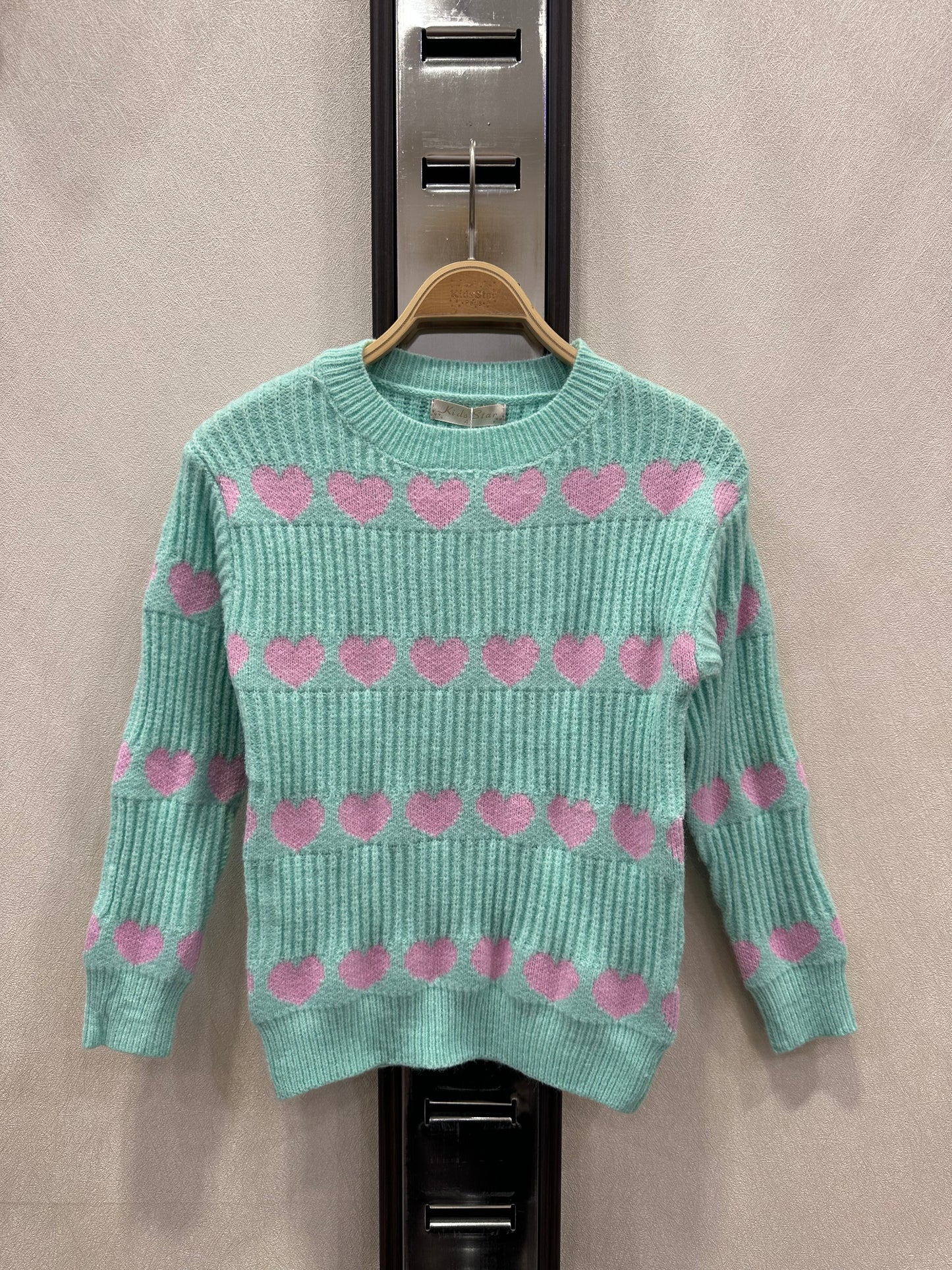 Heart sweater | mint