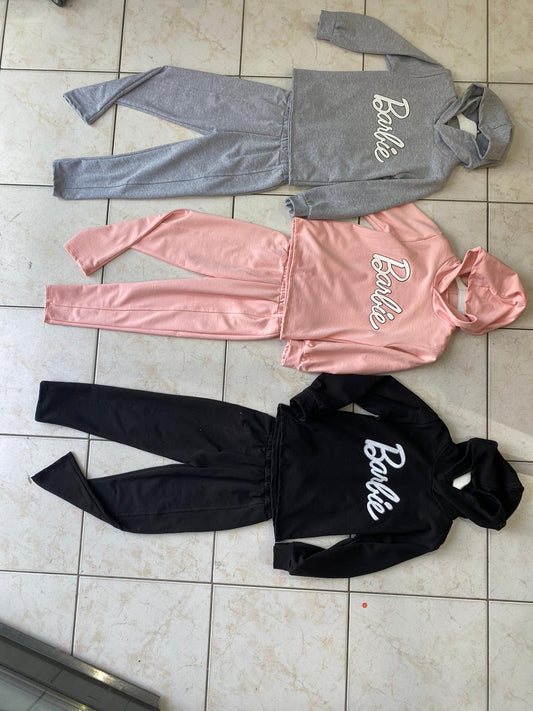 Hooded barbie set | roze