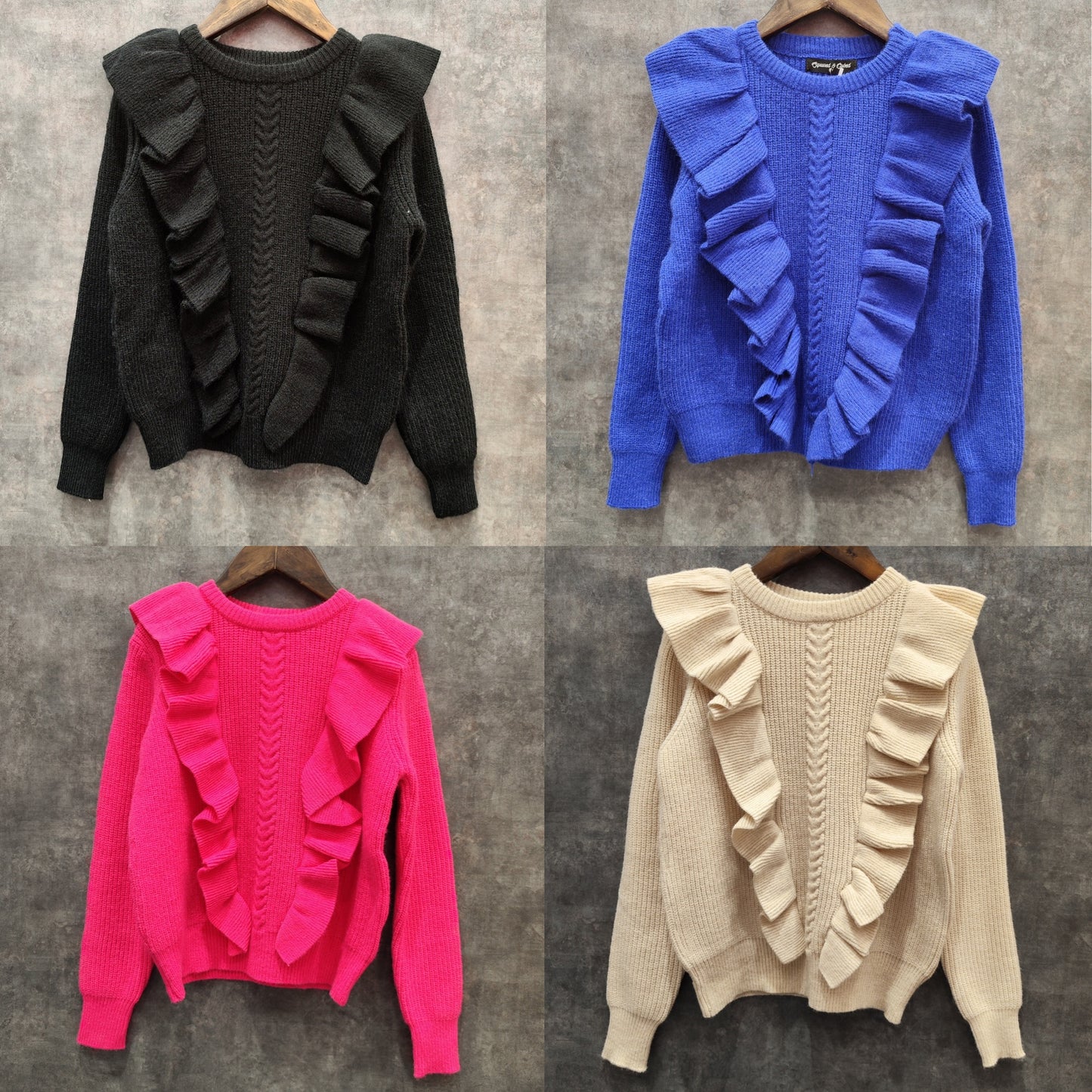 Ruffle pullover | 5 kleuren