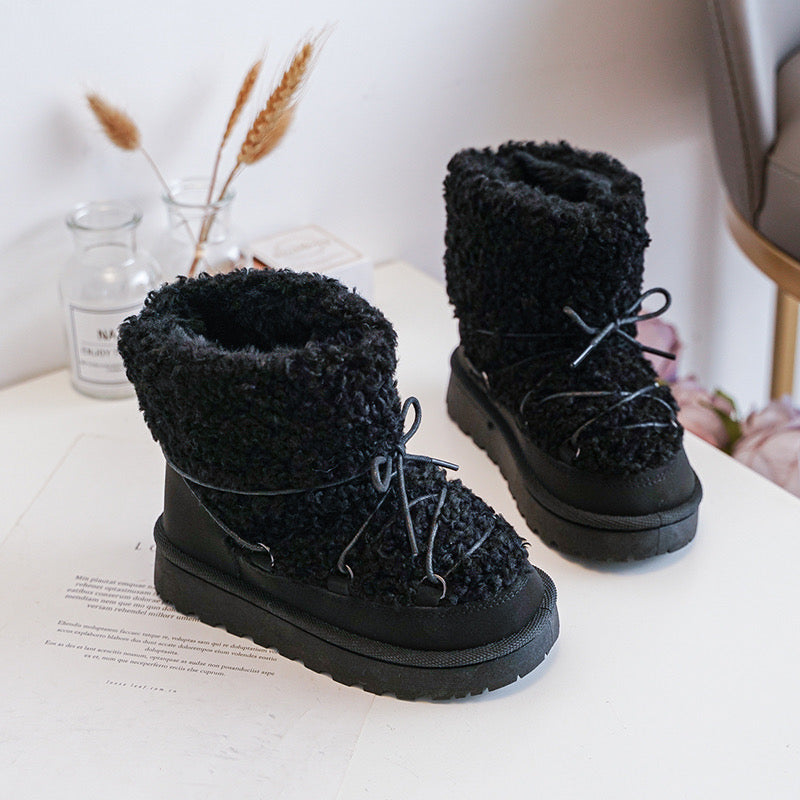 Teddy boots | zwart ( tot 41 )