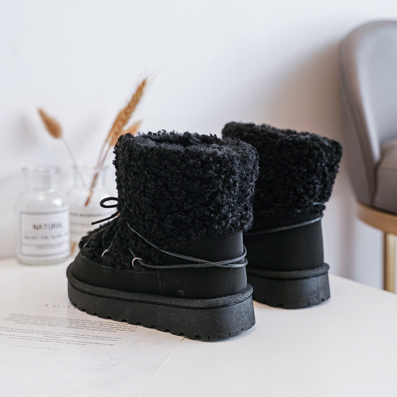 Teddy boots | zwart ( tot 41 )