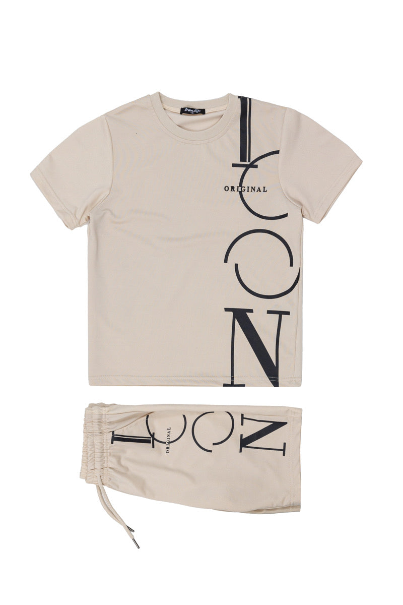 Boys icon set | beige