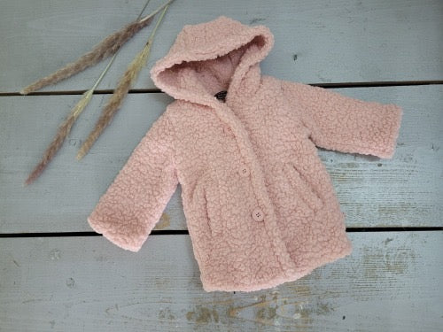 Baby teddy coat | roze