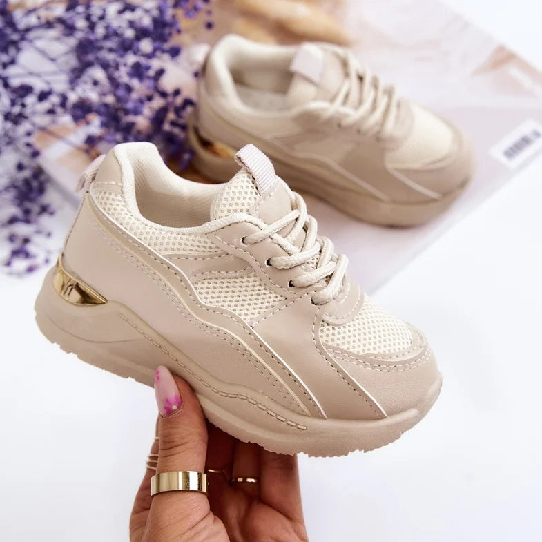 little gold sneaker