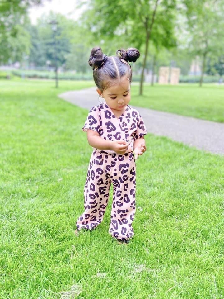 Leopard jumpsuit | Roze