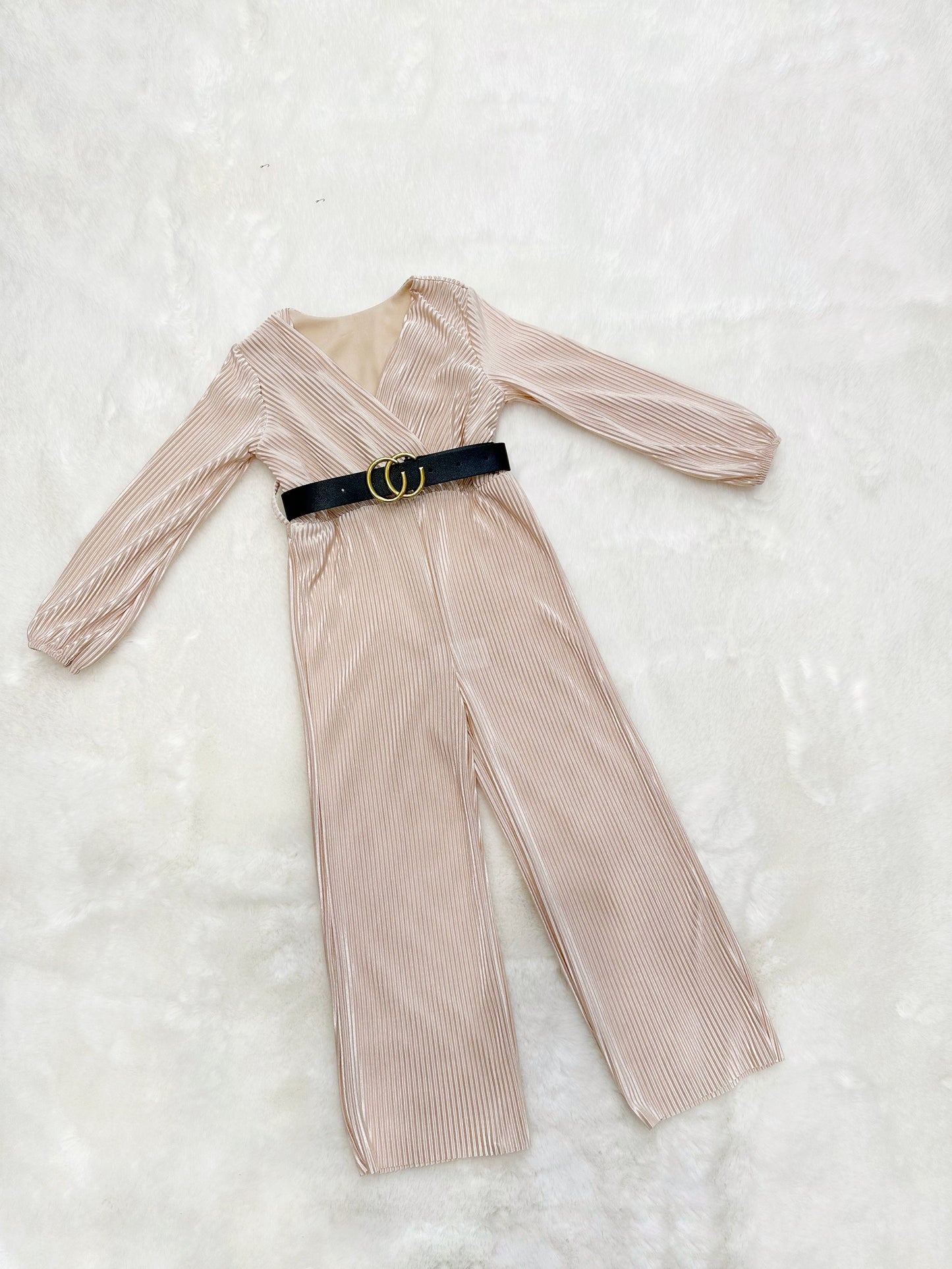 Belt jumpsuit | Beige