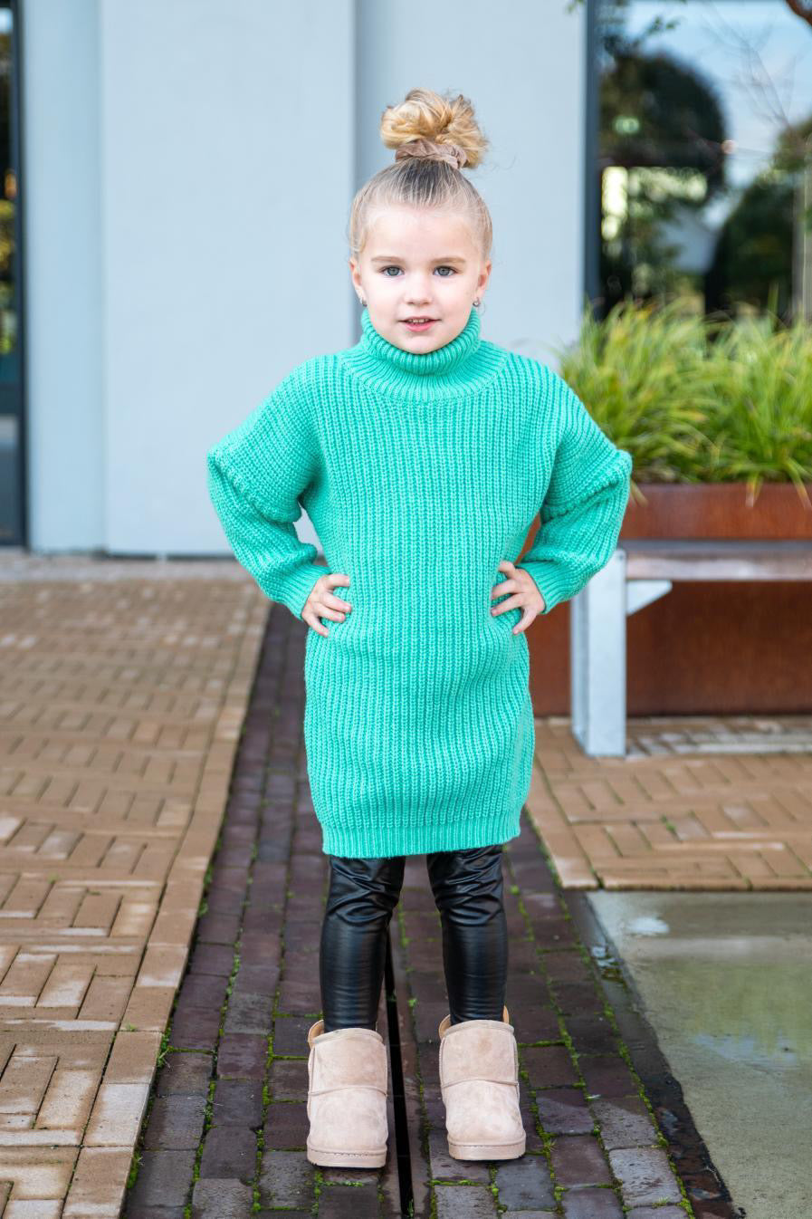 Koll sweater dress | Groen