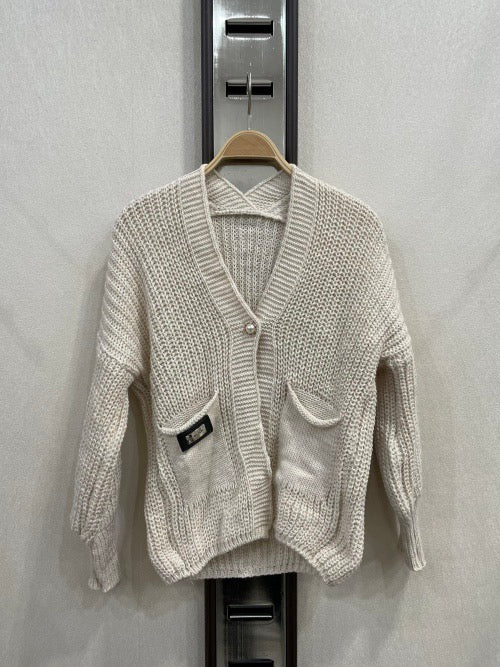 Basic knit vest | Beige