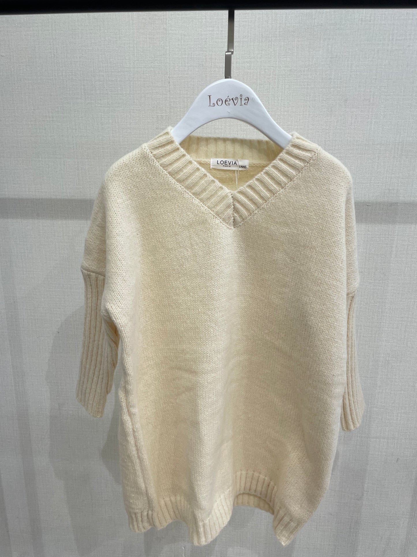 Sweater dress lynn | Beige