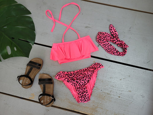 Leopard bikini | Fuchsia