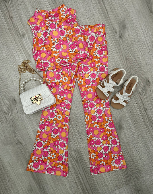 Happy flower flair set | fuchsia oranje