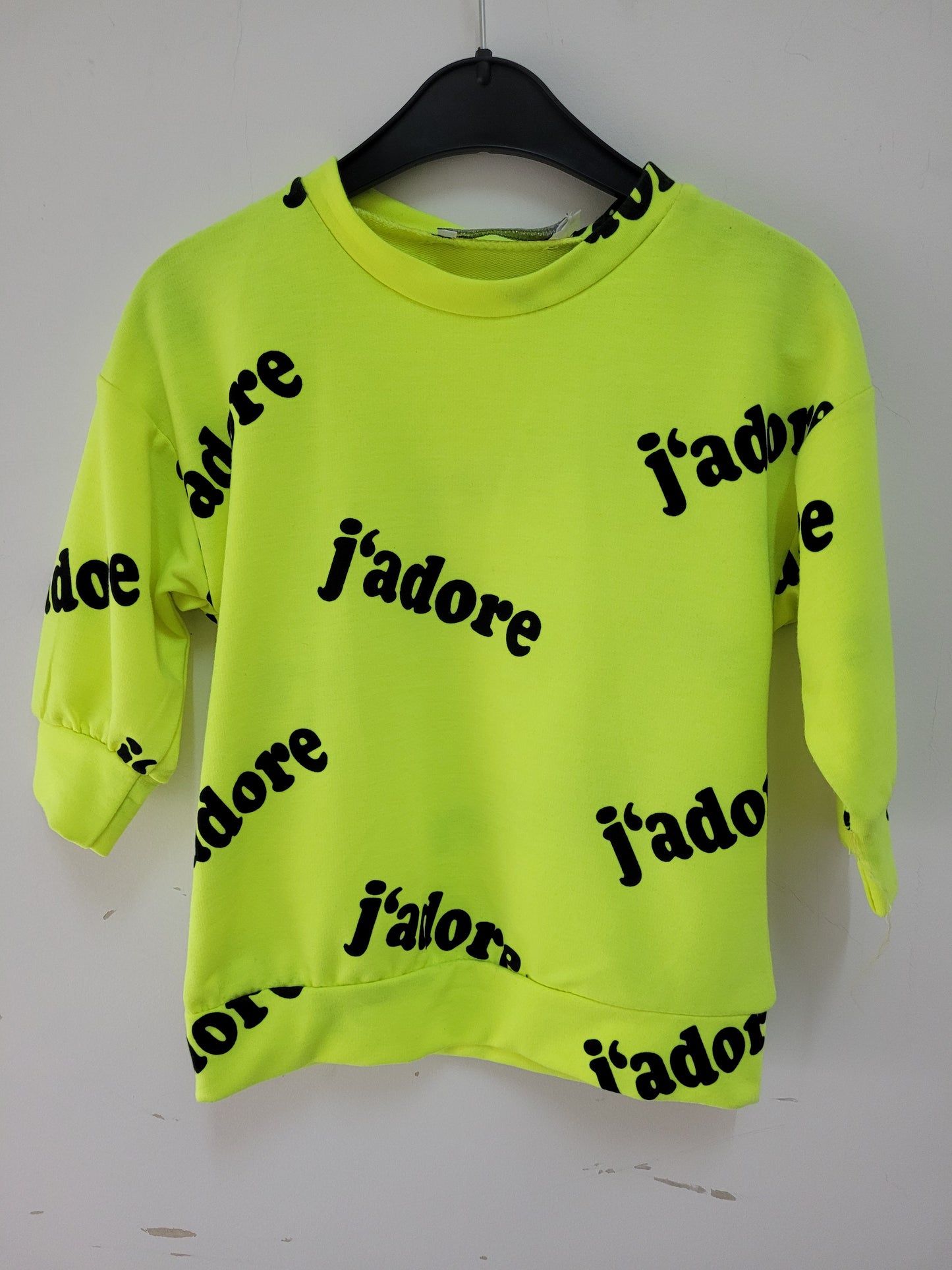 J’adore sweaterdress | Neon groen