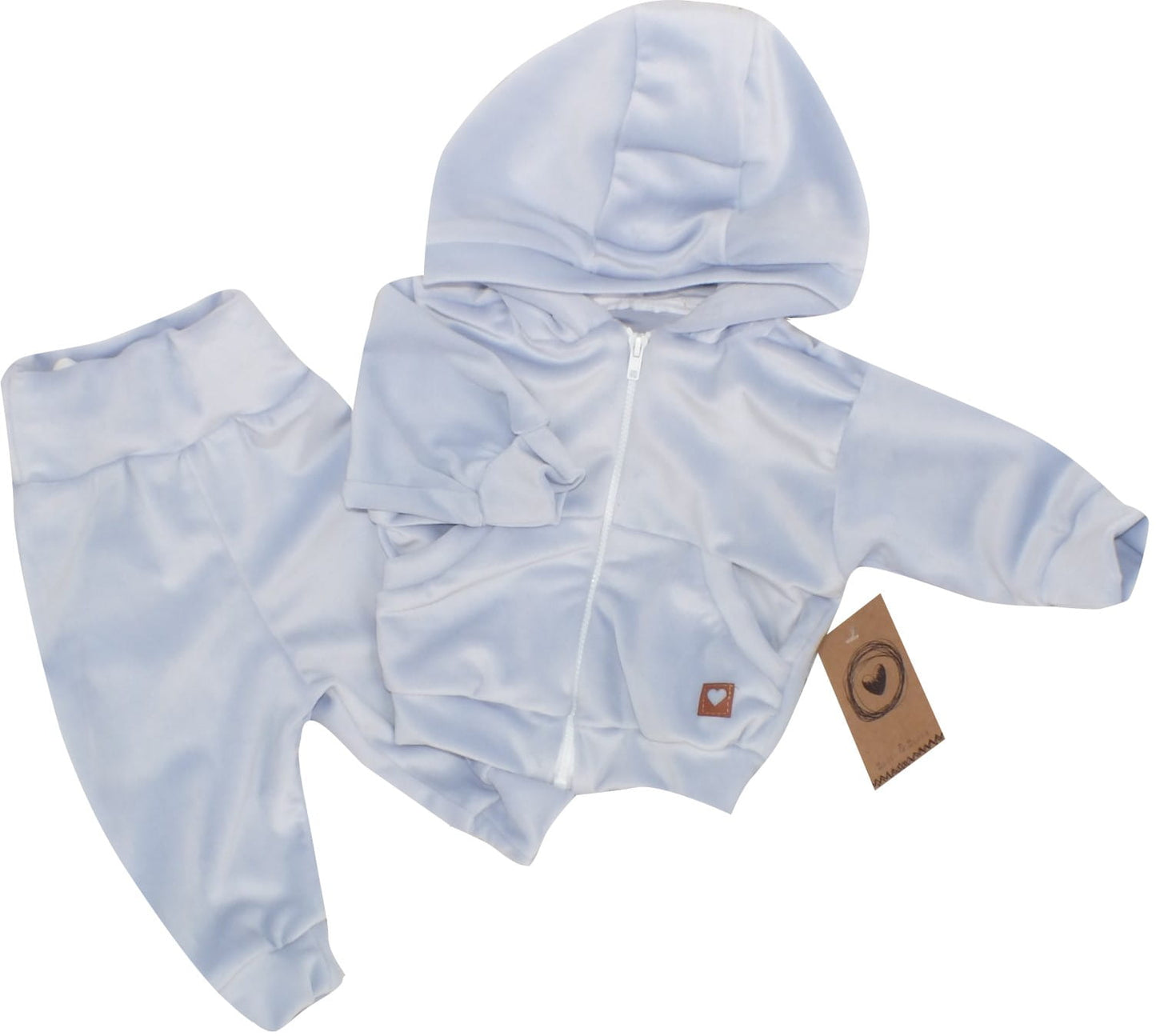 Jogging set velours | Blauw